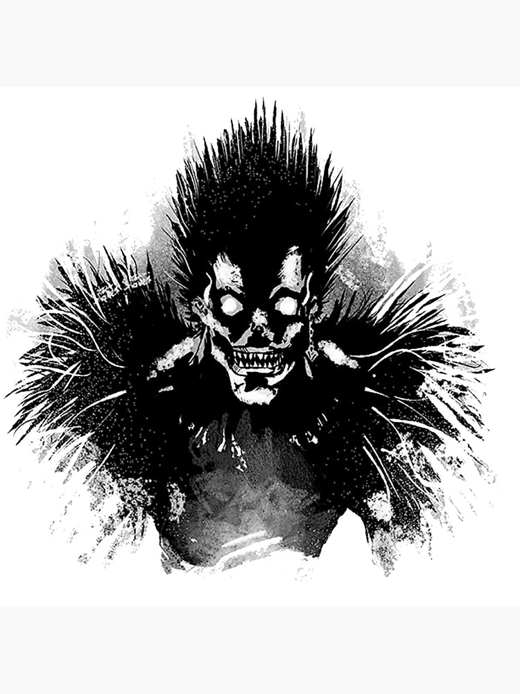 Dark Demon Aesthetic Death Note Shower Curtain - Image 2