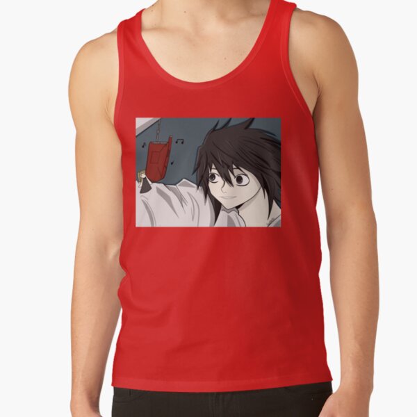 L Lawliet Detective Death Note Tank Top - Image 4