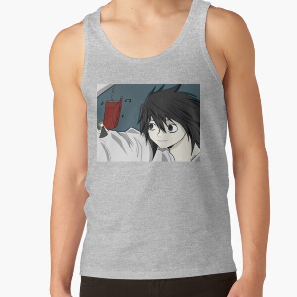 L Lawliet Detective Death Note Tank Top - Image 3