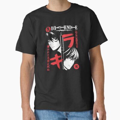 Light Vs L Split Mind Death Note T-shirt