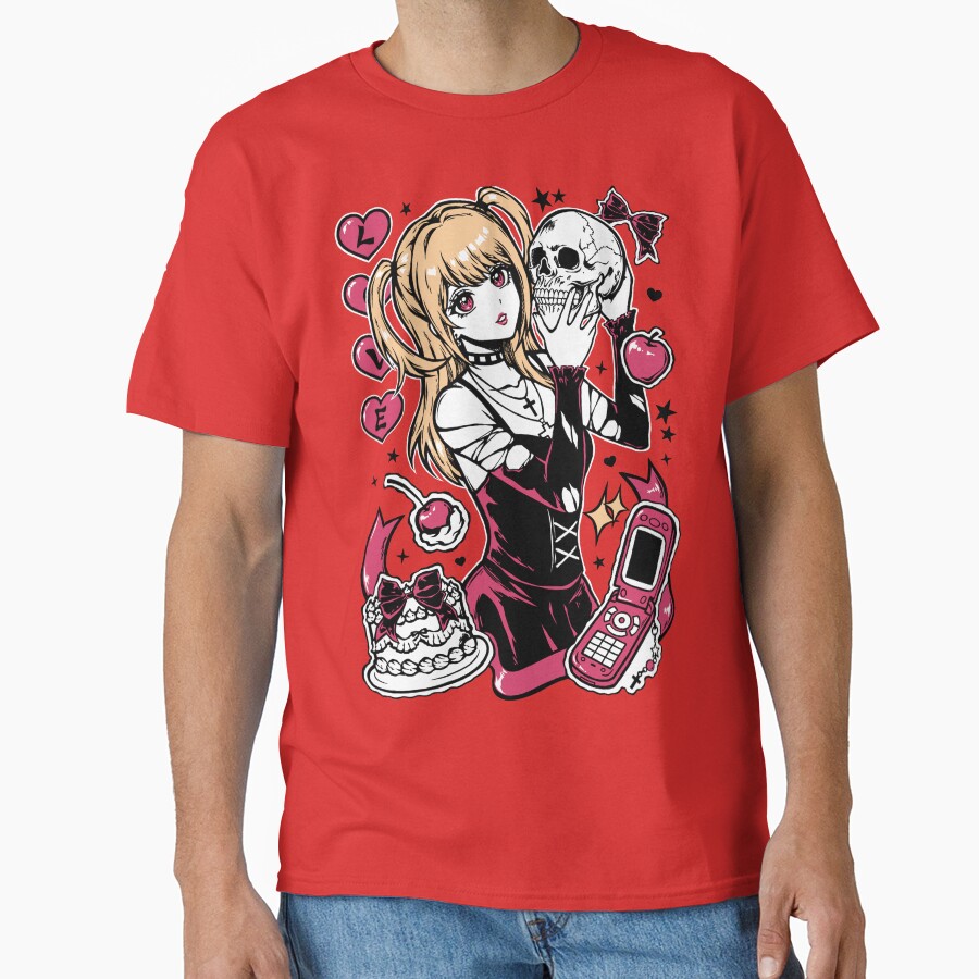 Gothic Anime Girl Death Note T-shirt - Image 5
