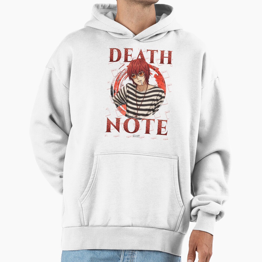 Matt Red Goggles Death Note Hoodie - Image 2