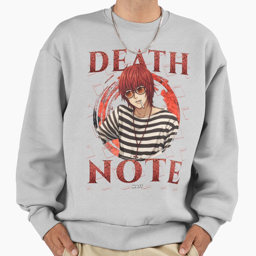 Matt Red Goggles Death Note Sweatshirt - Image 4