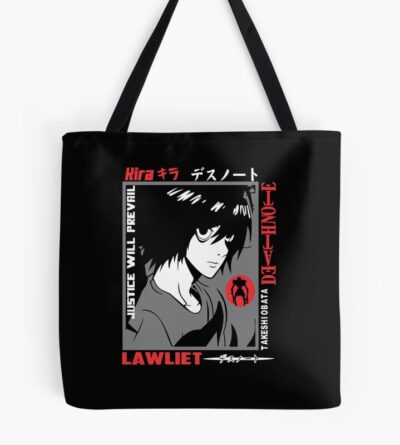 Lawliet Shadow Style Death Note Tote Bag