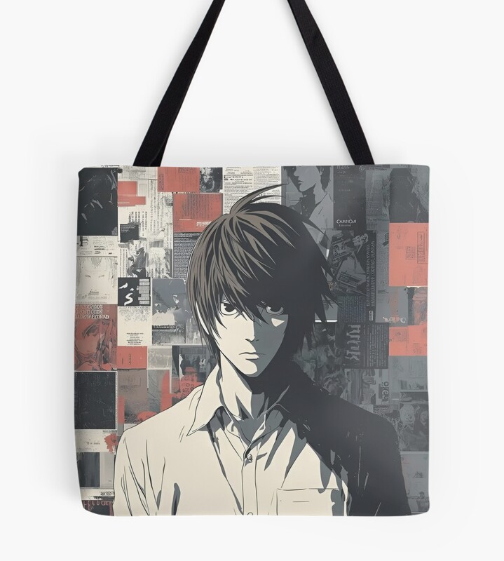 Death Note Minimal Genius Collage Tote Bag