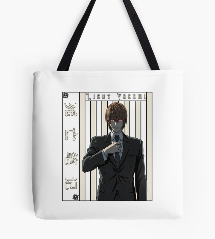 Red Eyes Genius Aesthetic Death Note Tote Bag