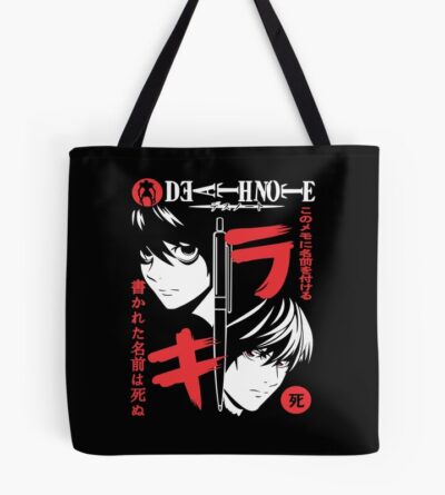Death Note Light Vs L Split Mind Tote Bag