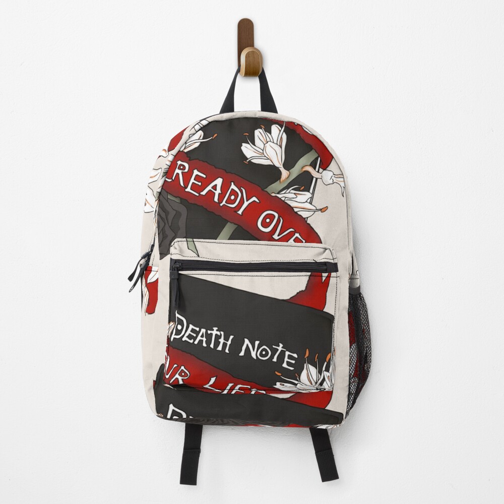 Death Note Roses And Asphodel Aesthetic Backpack