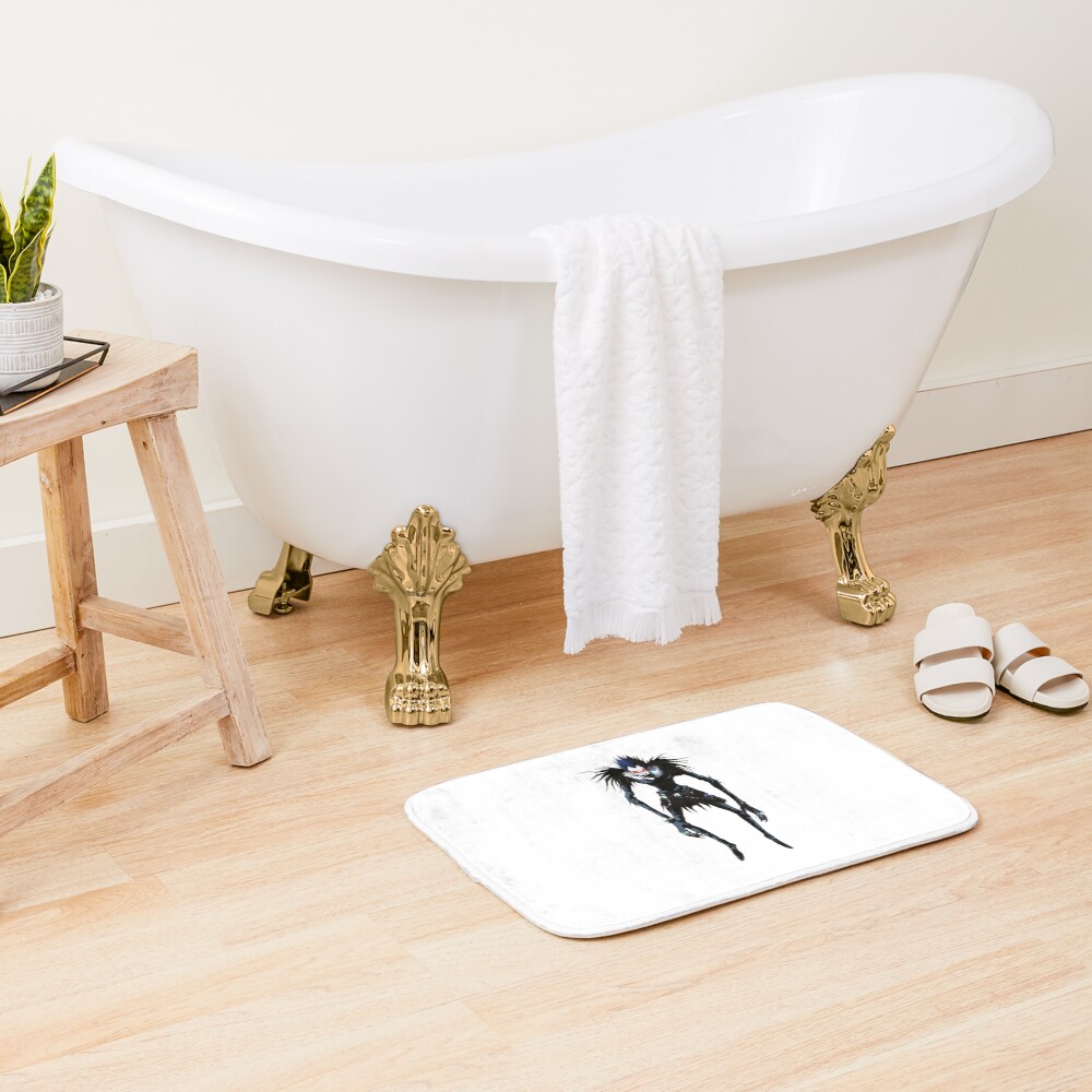 Dark Clown Aesthetic Death Note Bath Mat - Image 2