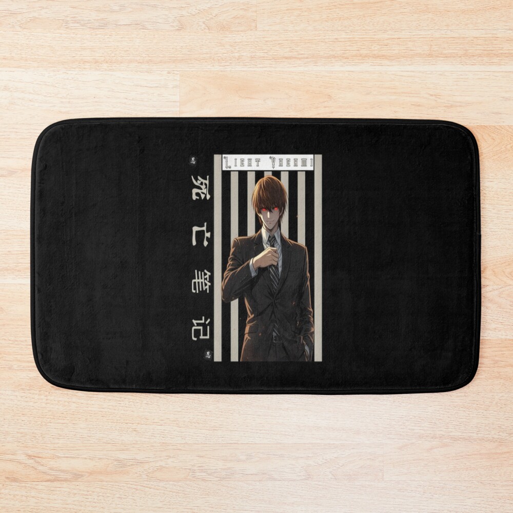 Dark Mastermind Genius Death Note Bath Mat