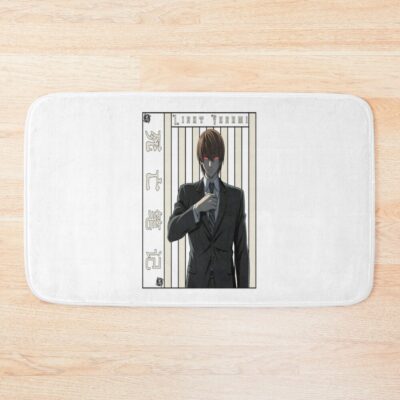 Death Note Red Eyes Justice Aesthetic Bath Mat