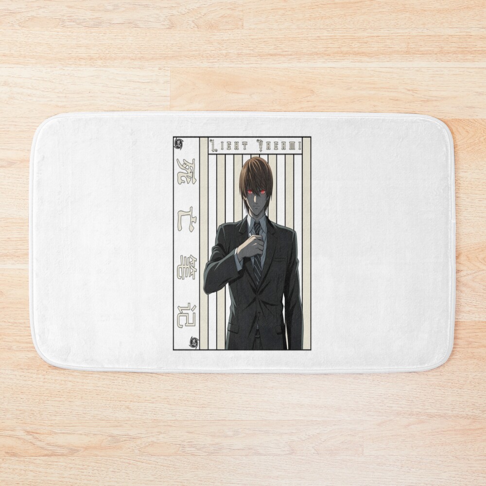 Death Note Red Eyes Justice Aesthetic Bath Mat