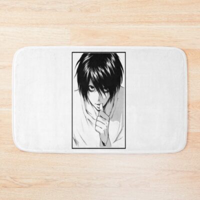 L And Light Yagami Duality Death Note Bath Mat