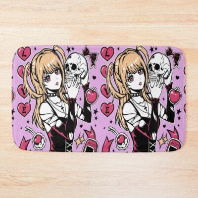 Gothic Girl Aesthetic Death Note Bath Mat