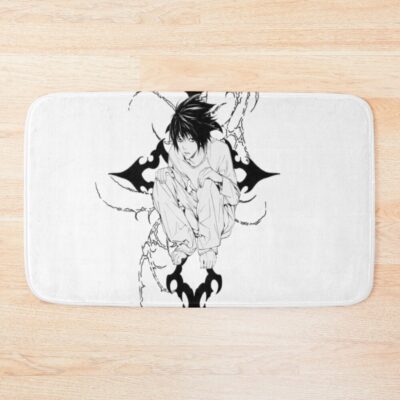 Death Note Cross Symbol Minimal Bath Mat