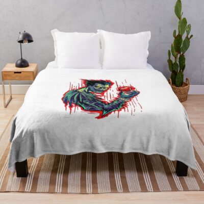 Death Note Gothic Death God Art Throw Blanket