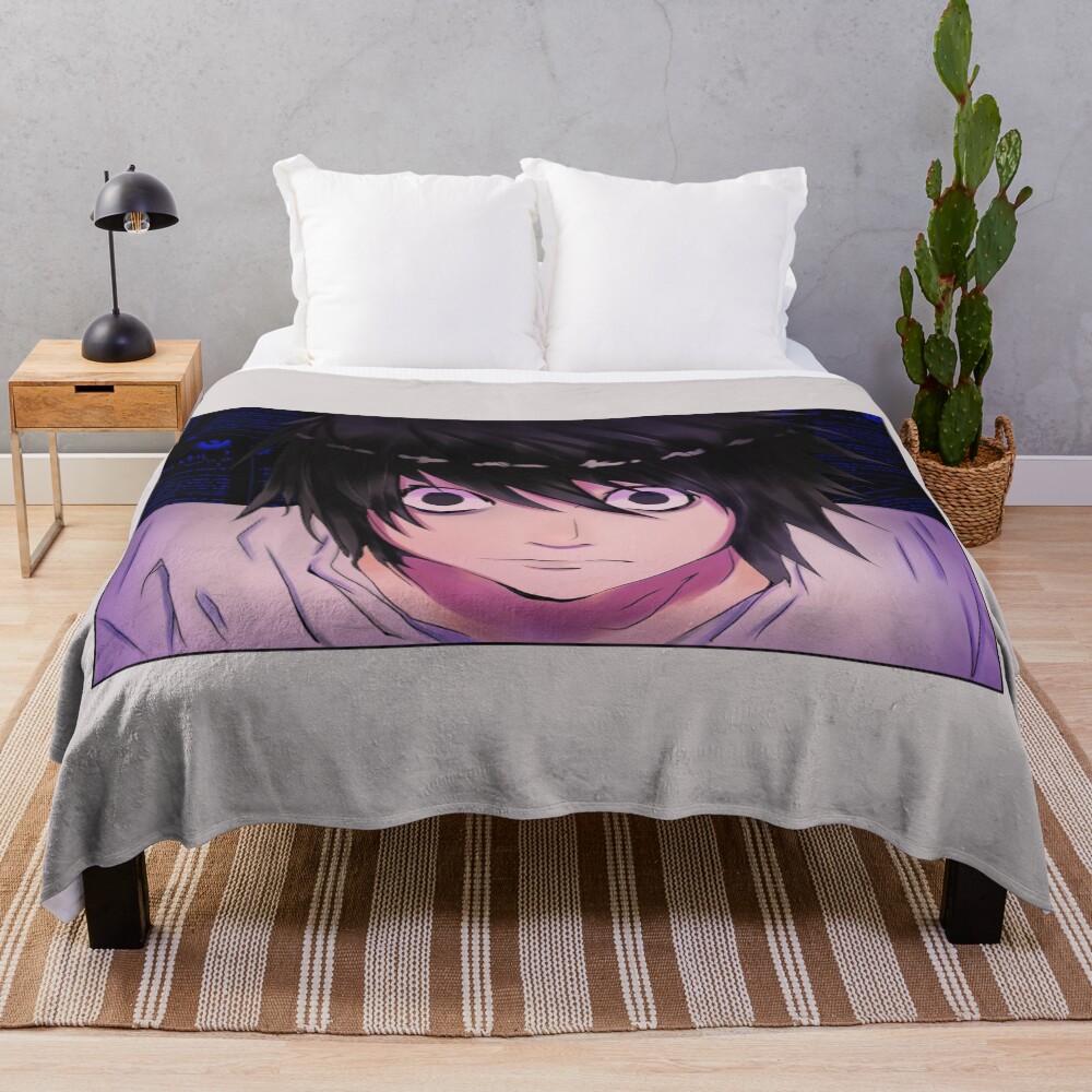 Death Note Smartest Mind Doodle Throw Blanket