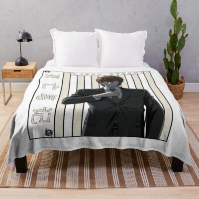 Red Eyes Genius Aesthetic Death Note Throw Blanket