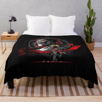 Death Note Ryuk And Light Bond Throw Blanket