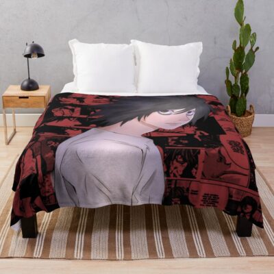 Smartest Mind Scribble Death Note Throw Blanket