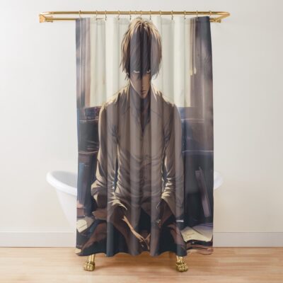 Death Note Mind Games Dark Journey Shower Curtain