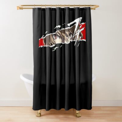 Goro Akechi Style Death Note Shower Curtain