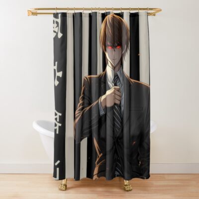 Dark Genius Mastermind Death Note Shower Curtain