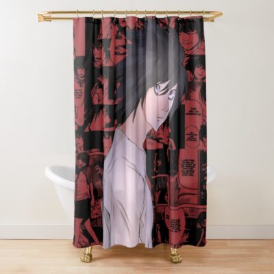 Smartest Mind Scribble Death Note Shower Curtain