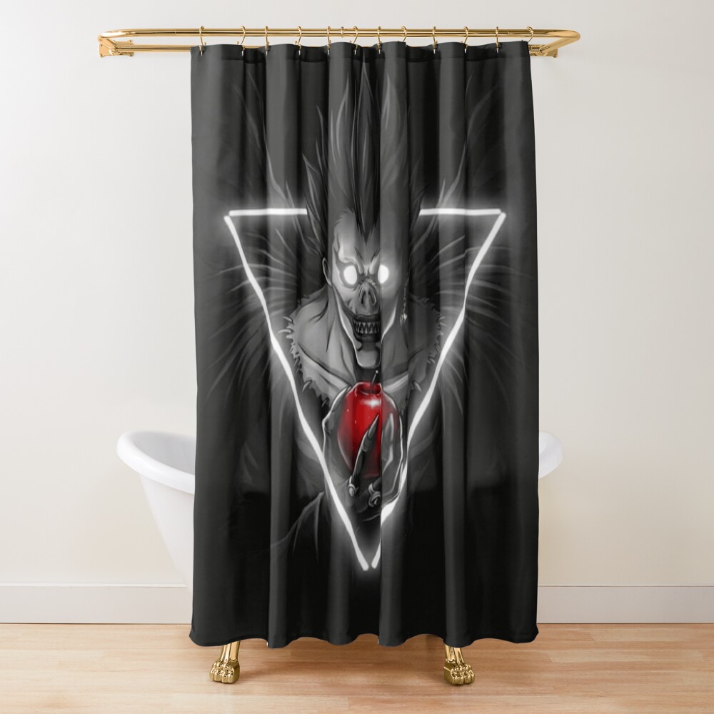 Death Spirit With Apple Death Note Shower Curtain