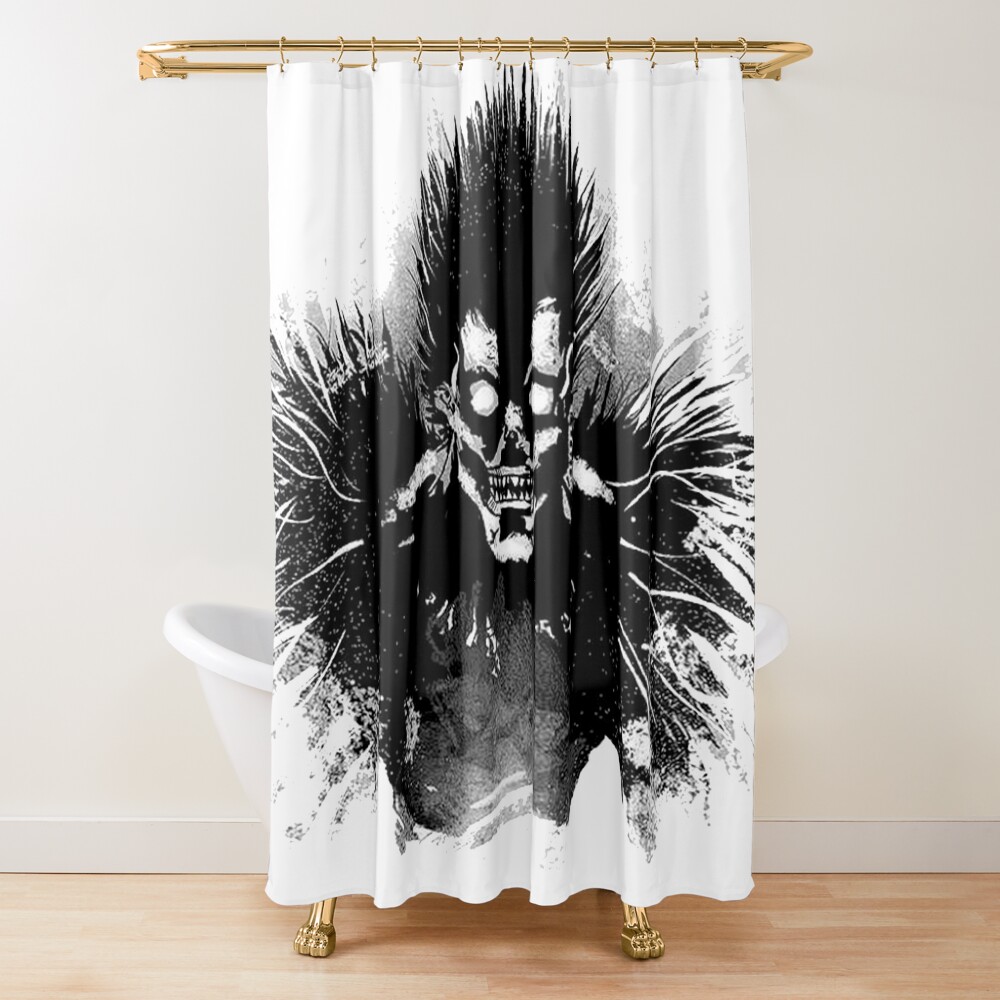 Dark Demon Aesthetic Death Note Shower Curtain