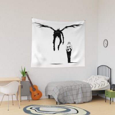 Death Note Classic Logo Design Tapestry