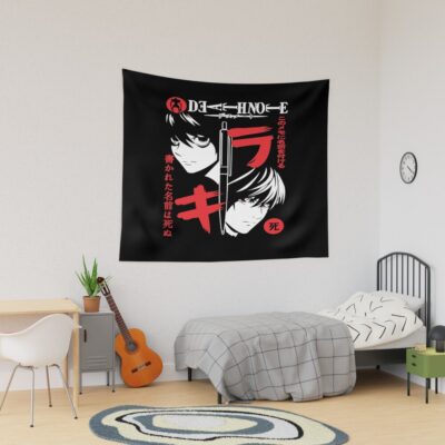 Death Note Light Vs L Split Mind Tapestry
