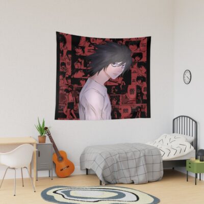 Smartest Mind Scribble Death Note Tapestry