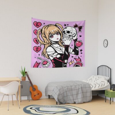Gothic Girl Aesthetic Death Note Tapestry