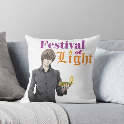 Festival Parody Style Death Note Throw Pillow