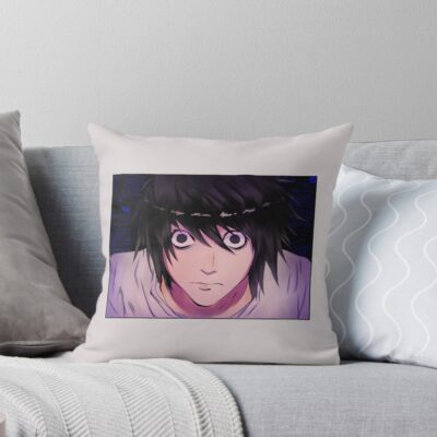 Death Note Smartest Mind Doodle Throw Pillow