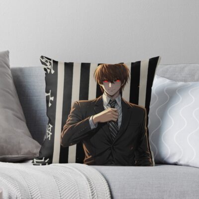 Dark Genius Mastermind Death Note Throw Pillow