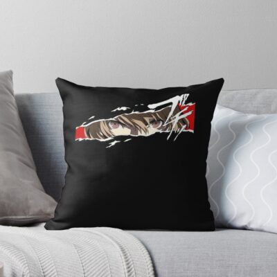 Goro Akechi Style Death Note Throw Pillow