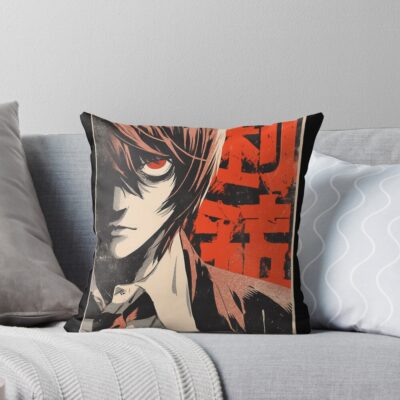Death Note Light Hero Or Villain Throw Pillow